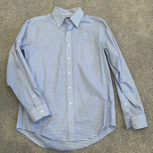 Men’s Jos. A. Bank Traveler Slim Fit Long Sleeved Gingham Button Down Shirt